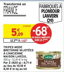 Intermarché Tripes mode bretonne mijotées à l'ancienne maison larzul offre