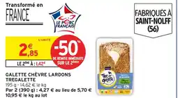 Intermarché Galette chèvre lardons tregalette offre