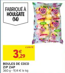 Intermarché Boules de coco zip zap offre