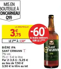 Intermarché Bière ipa sant erwann offre