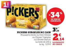 Super U Pickers surgeles mc cain offre