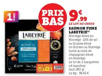 Super U Saumon fume labeyrie offre