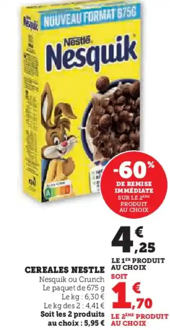 Super U Cereales nestle offre