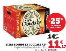Super U Biere blonde la goudale 72 offre