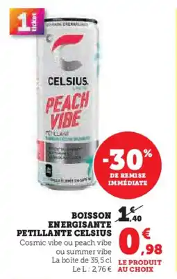 Super U Boisson energisante petillante celsius offre