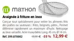 Mathon Araignée à friture en inox offre