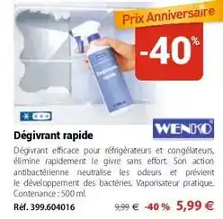 Mathon Wenko - dégivrant rapide offre