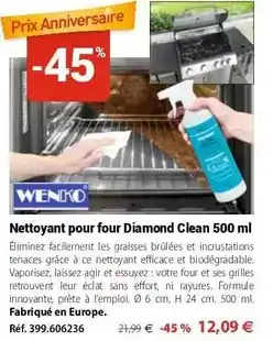 Mathon Wenko - nettoyant pour four diamond clean 500 ml offre