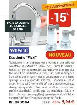 Mathon Wenko - douchette flexi offre