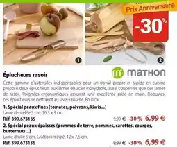 Mathon Éplucheurs rasoir offre