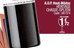 Promocash Heritage - a.o.p. haut-médoc chasse-spleen offre