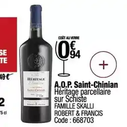 Promocash A.o.p. saint-chinian offre