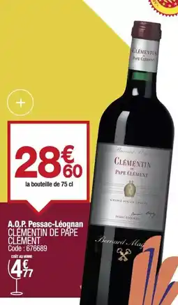 Promocash Clement - a.o.p. pessac-léognan offre