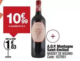 Promocash A.o.p. montagne saint-emilion offre