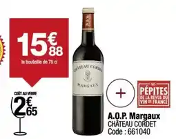 Promocash Château - a.o.p. margaux offre