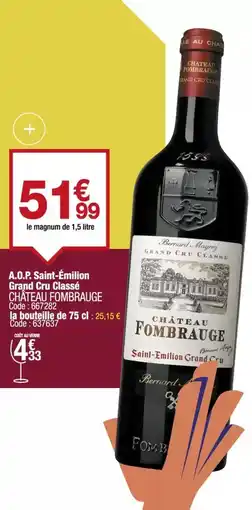 Promocash Carrefour - a.o.p saint-camignon cru brut offre
