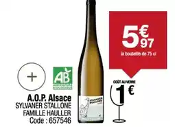 Promocash Sylvaner - a.o.p. alsace stallone offre