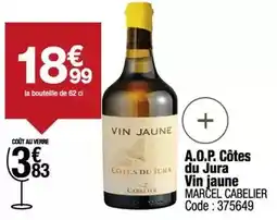 Promocash Jura - a.o.p. côtes du vin jaune offre
