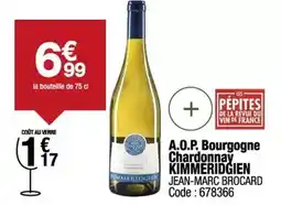 Promocash Brocard - a.o.p. bourgogne chardonnay offre