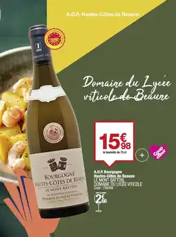 Promocash U - a.o.p. hautes-côtes de beaune offre