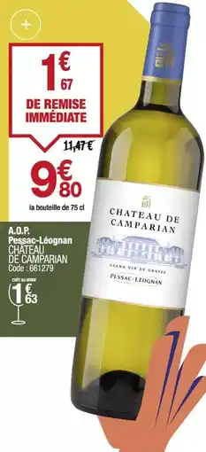 Promocash Château - a.o.p. chateau de camparian offre