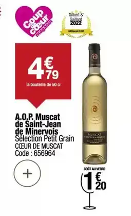 Promocash Saint jean - a.o.p. muscat de saint-jean de minervois offre