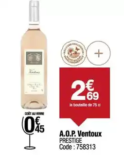 Promocash A.o.p. ventoux prestige offre