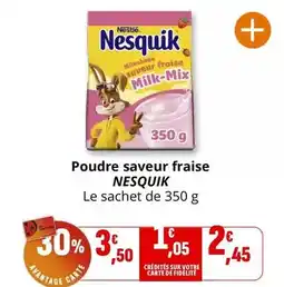 Coccinelle Supermarché Nestlé - poudre saveur fraise offre