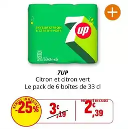 Coccinelle Supermarché 7 up - citron et citron vert offre