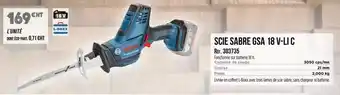 Master Pro Bosch - scie sabre gsa 18 v-lic offre