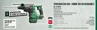 Master Pro Bosch - perforateur sds+26mm 10v dh1826dam2z offre