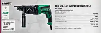 Master Pro Hikoki - perforateur burineur dh26pc2ws2 offre