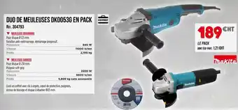 Master Pro Makita - duo de meuleuses dk00536 en pack offre