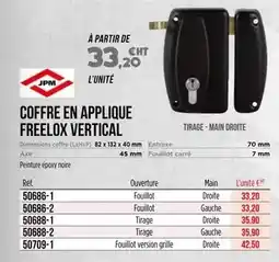 Master Pro Axe - coffre en applique freelox vertical offre