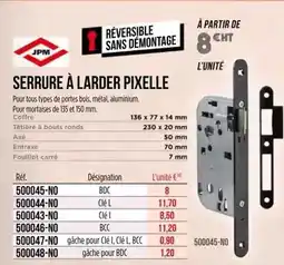 Master Pro Serrure à larder pixelle offre