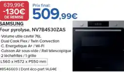 Costco SAMSUNG Four pyrolyse, NV7B4530ZAS offre