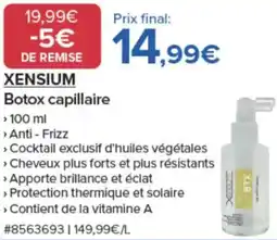 Costco XENSIUM Botox capillaire offre