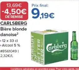 Costco CARLSBERG Bière blonde danoise offre