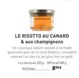 Comtesse du Barry Le risotto au canard & aux champignons offre