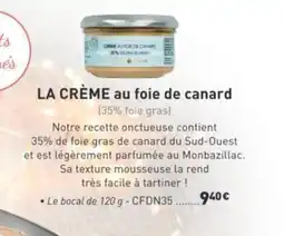 Comtesse du Barry La crème au foie de canard offre