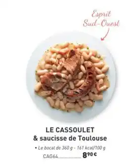 Comtesse du Barry Le cassoulet & saucisse de toulouse offre