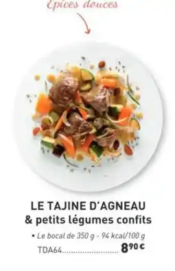 Comtesse du Barry Le tajine d'agneau & petits légumes confits offre