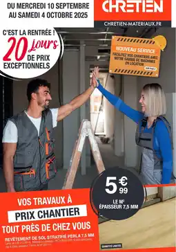 Chretien Matériaux Revêtement de chez vous offre