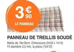 Chretien Matériaux Panneau de treillis soudé offre