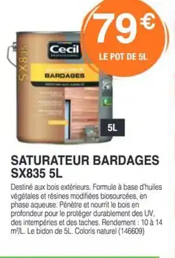 Chretien Matériaux Saturateur bardages sx835 offre