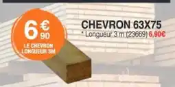 Chretien Matériaux Le chevron longueur 3m offre