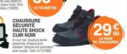 Chretien Matériaux Chaussure sécurité haute shock cuir noir offre