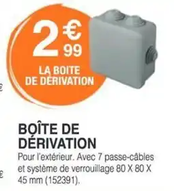 Chretien Matériaux Boîte de dérivation offre
