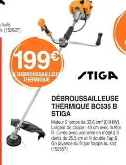 Chretien Matériaux STIGA Débroussailleuse thermique bc535 b offre