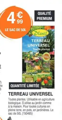 Chretien Matériaux Terreau universel offre